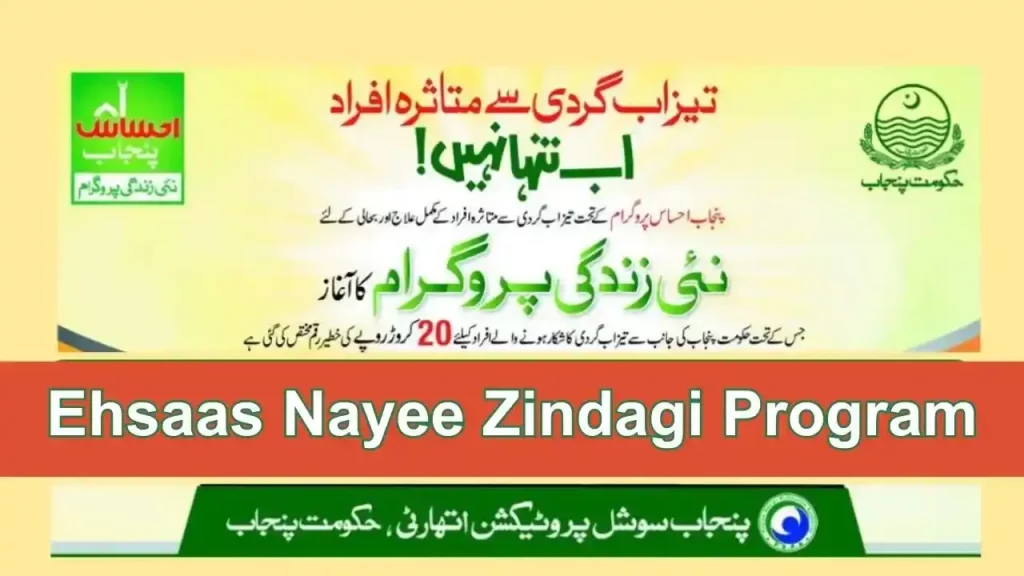 Ehsaas Nayee Zindagi Program online Registration 2024