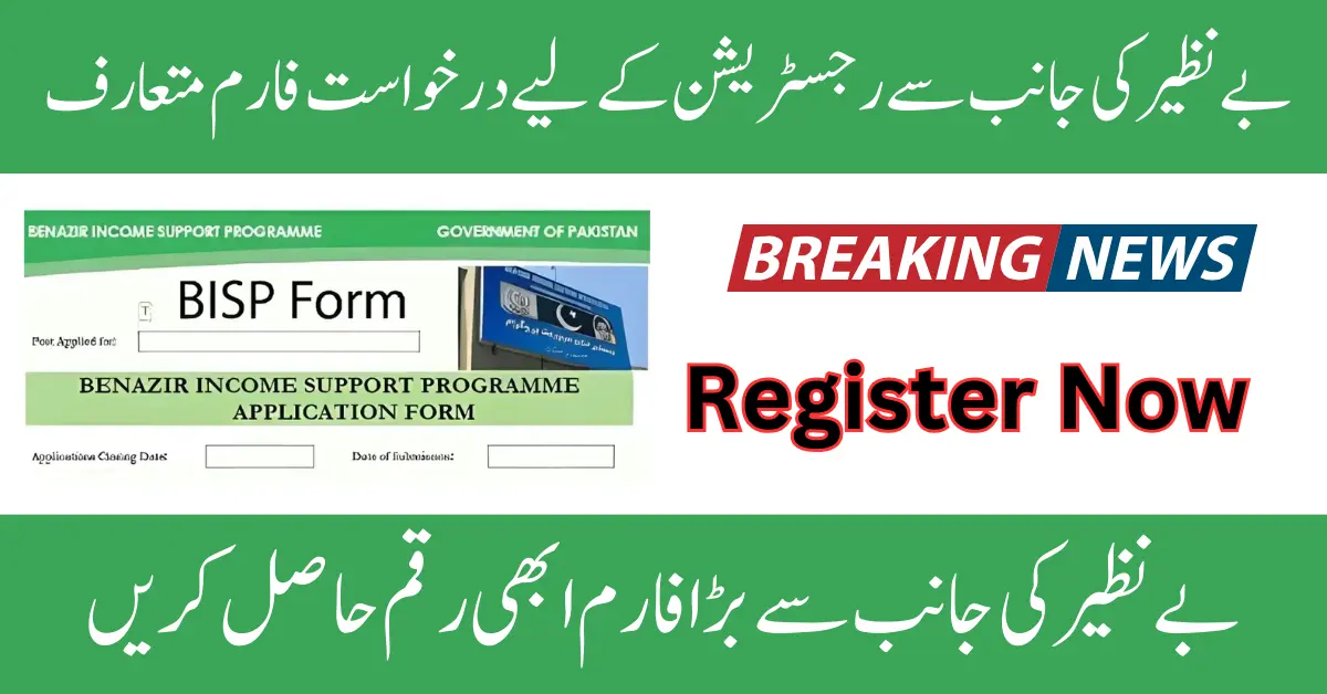 Application Form For BISP 2024 8171 Online Registration