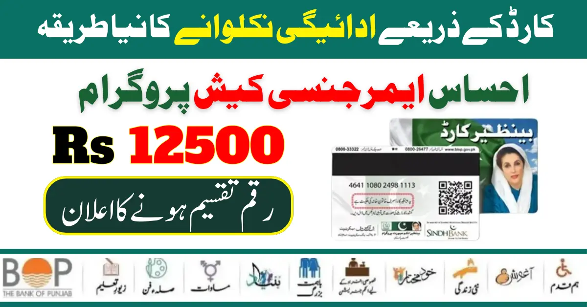 Good News: Ehsaas Emergency Cash 12500 start New Payment Check Method By CNIC Card